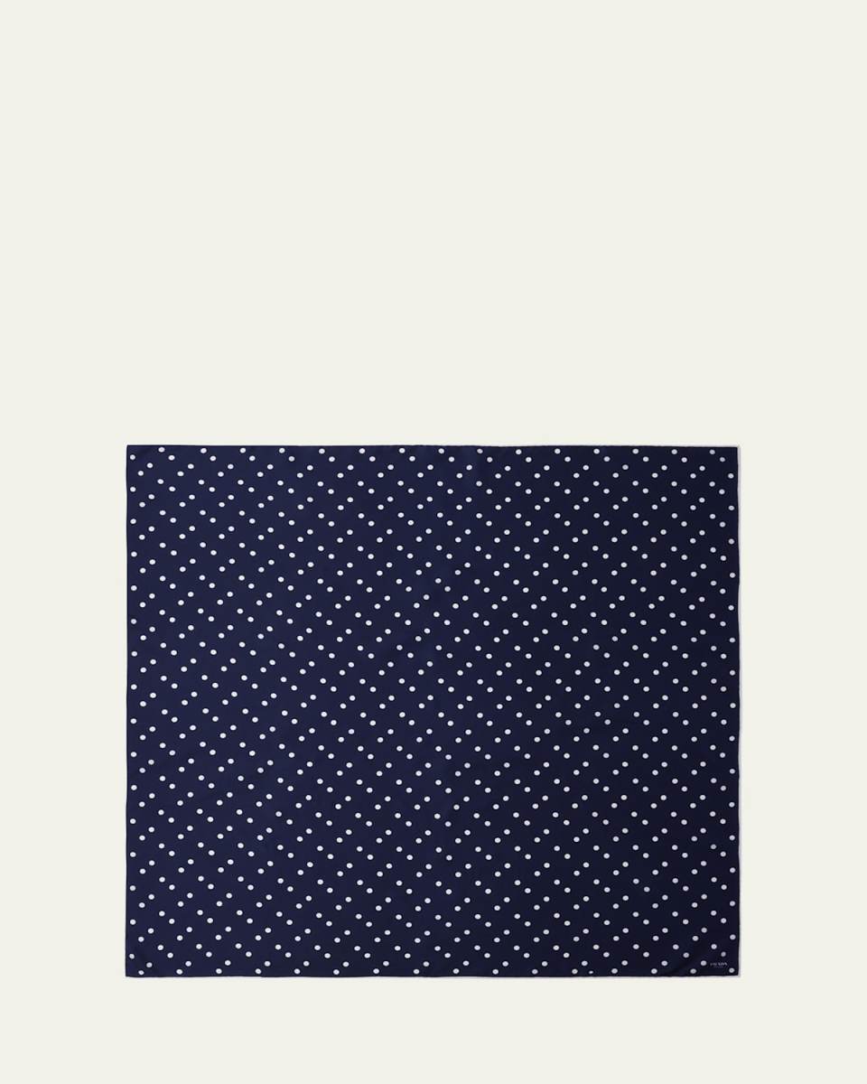 Polka Dot Silk Scarf